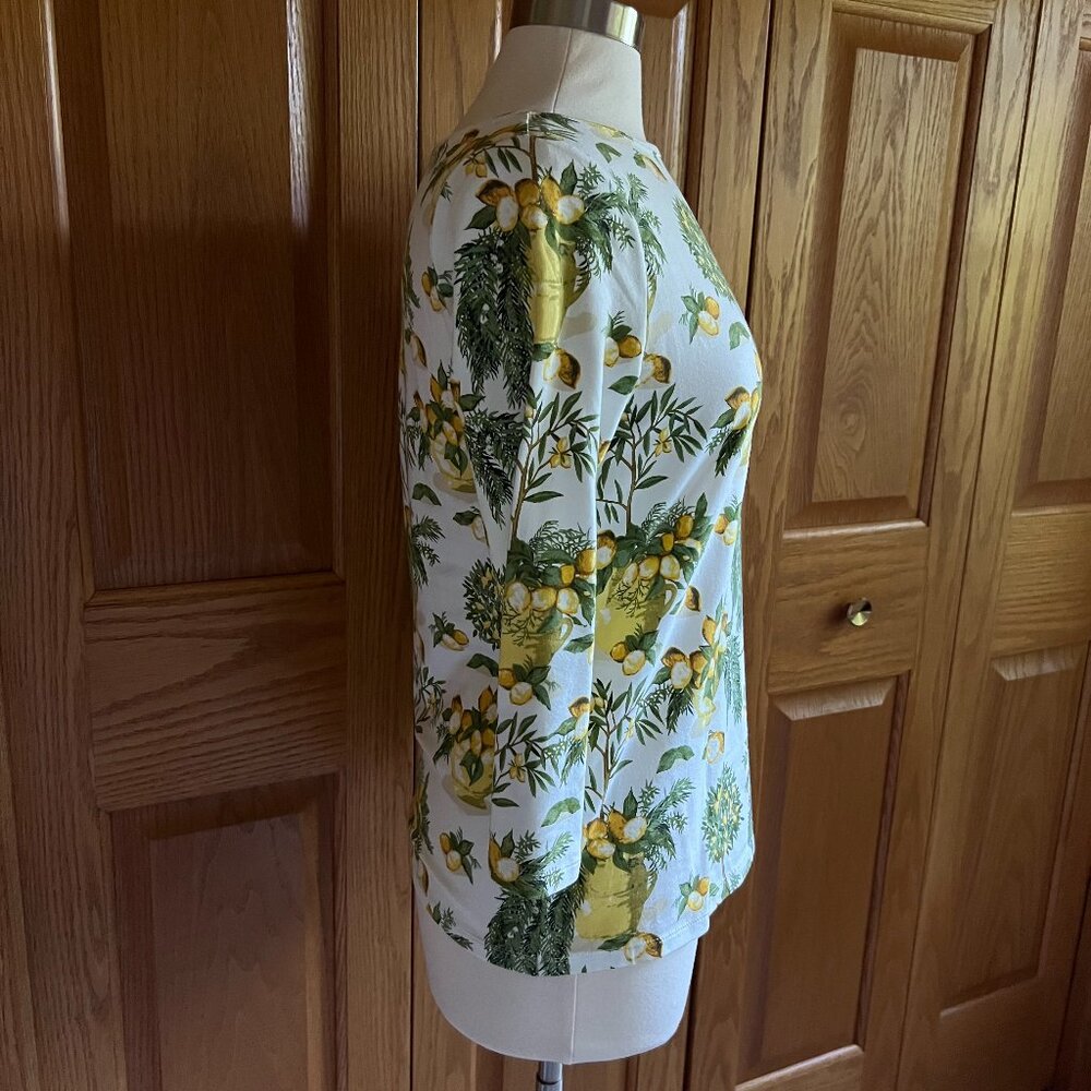 TALBOTS - Bateau Neck Tee -- Lemon Tree -- NEW with Tag - Picture 3 of 11